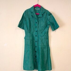 Girl Scouts USA New York vintage official uniform dress aprox size 8-10